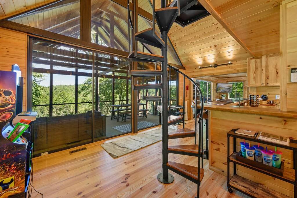 Treehouse Cabin With Mountain, River Views And Arcades Blue Ridge Exterior foto