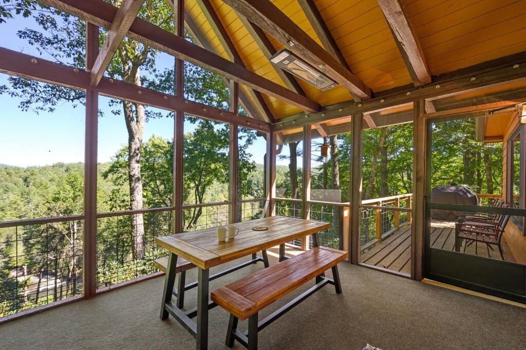 Treehouse Cabin With Mountain, River Views And Arcades Blue Ridge Exterior foto