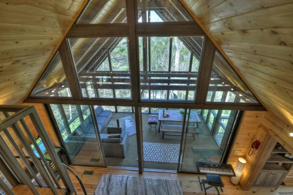 Treehouse Cabin With Mountain, River Views And Arcades Blue Ridge Exterior foto